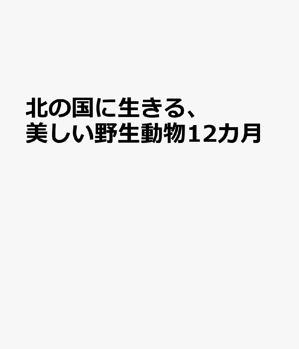 北の国に生きる、美しい野生動物12カ月